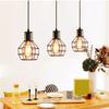 Modern Black Iron Pendant Light For Foyer Stair Staircase Room Hotel Hall Chandeliers Lighting Suspension Decorate Pendant Lamps