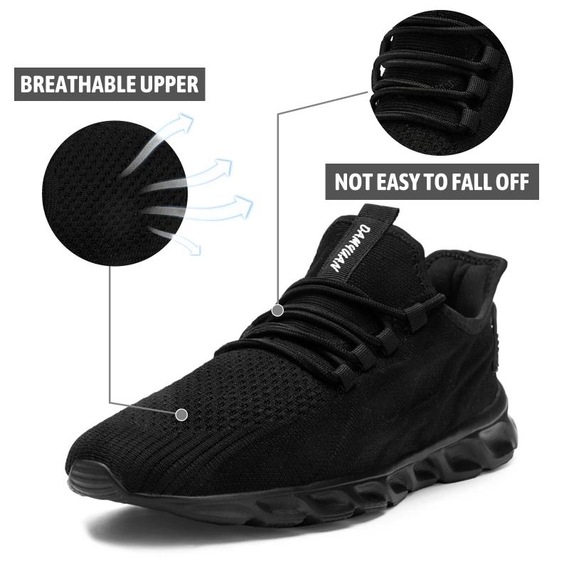 fashion Fujeak Casual Comfort Soft Flats Fashion Men's Shoes Plus Size 46 Lightweight Footwear Breathable Non-slip Running Sneakers