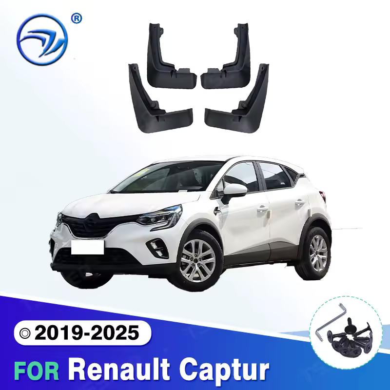 4Pcs for Renault Captur ~2023 Mudguards  2022 Anti-splash Front Rear Wheel Fender Grade Mudflaps Accessories Car