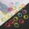 Metal Stitch Markers Helical-Shaped Crochet Markers Ring Multicolor Crochet Locking Markers for Knitting and Crocheting (Multico