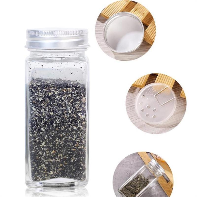 5/10/15Pcs 100Ml Empty Jars Plastic Spice Bottles Set For Storing Barbecue Seasoning Salt Pepper With Spice Rack Holds