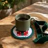 Woven Cotton Rope Christmas Coaster Heat Resistant Insulated Mat Snowman Pot Table Mat  Kitchen