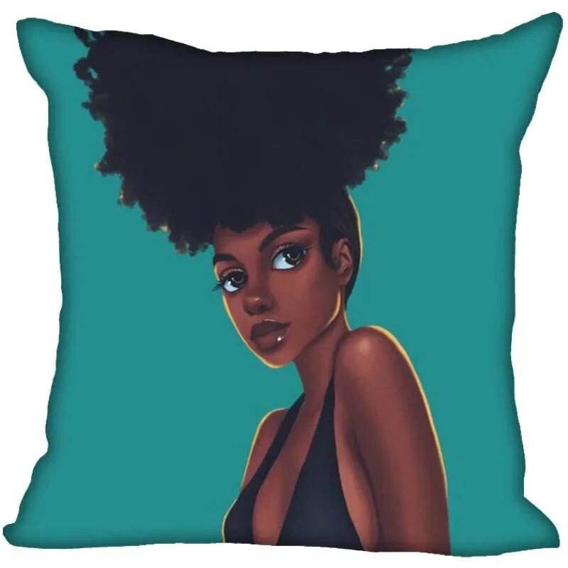 Домашний диван, офисная подушка, наволочка, оптовая продажа, новый африканский женский мультфильм с геометрическим рисунком 40x40cm