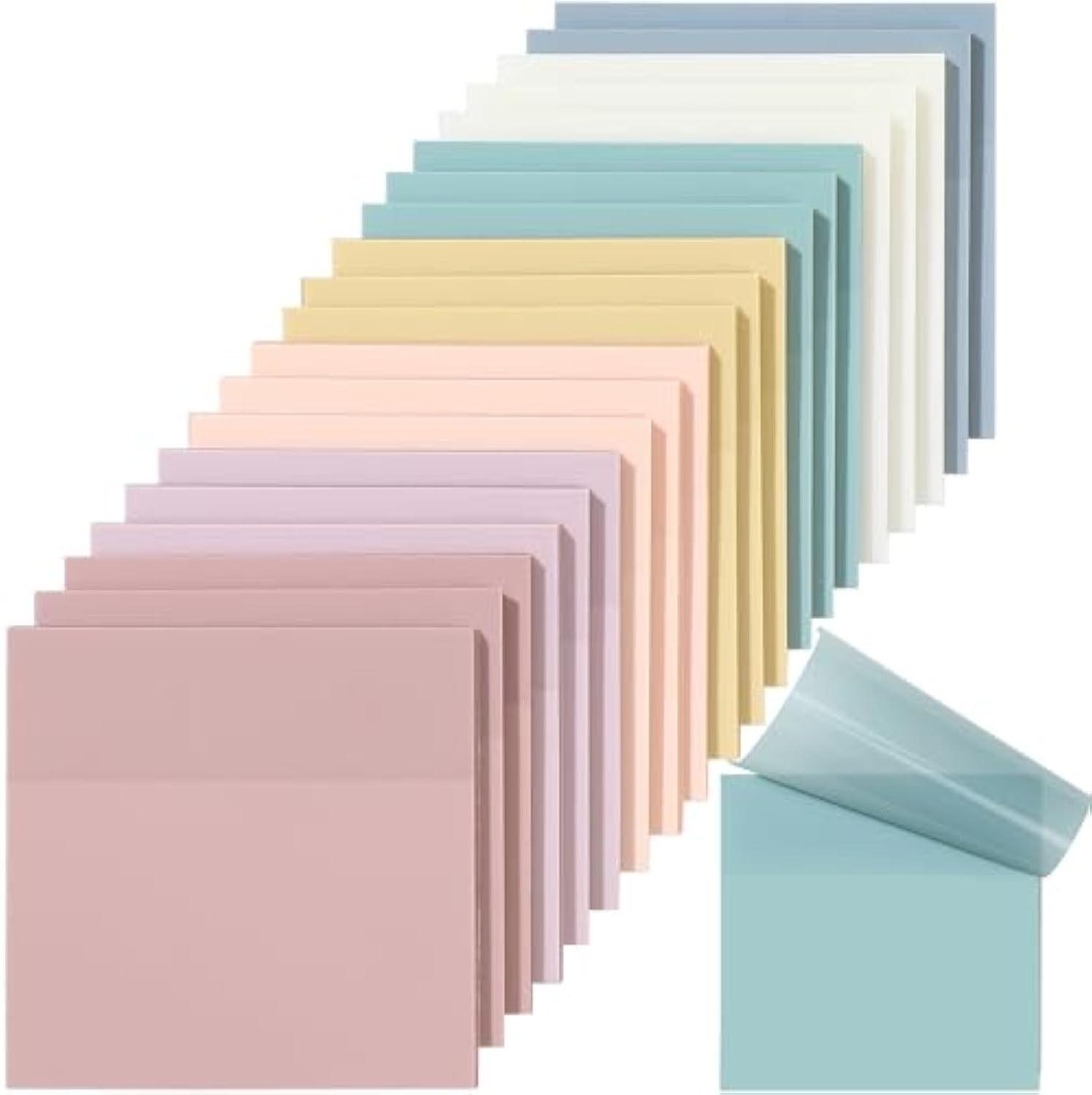 

Transparent Sticky Notes - Tearable Morandi Color Memo Stickers for Students Single color (specify in notes)