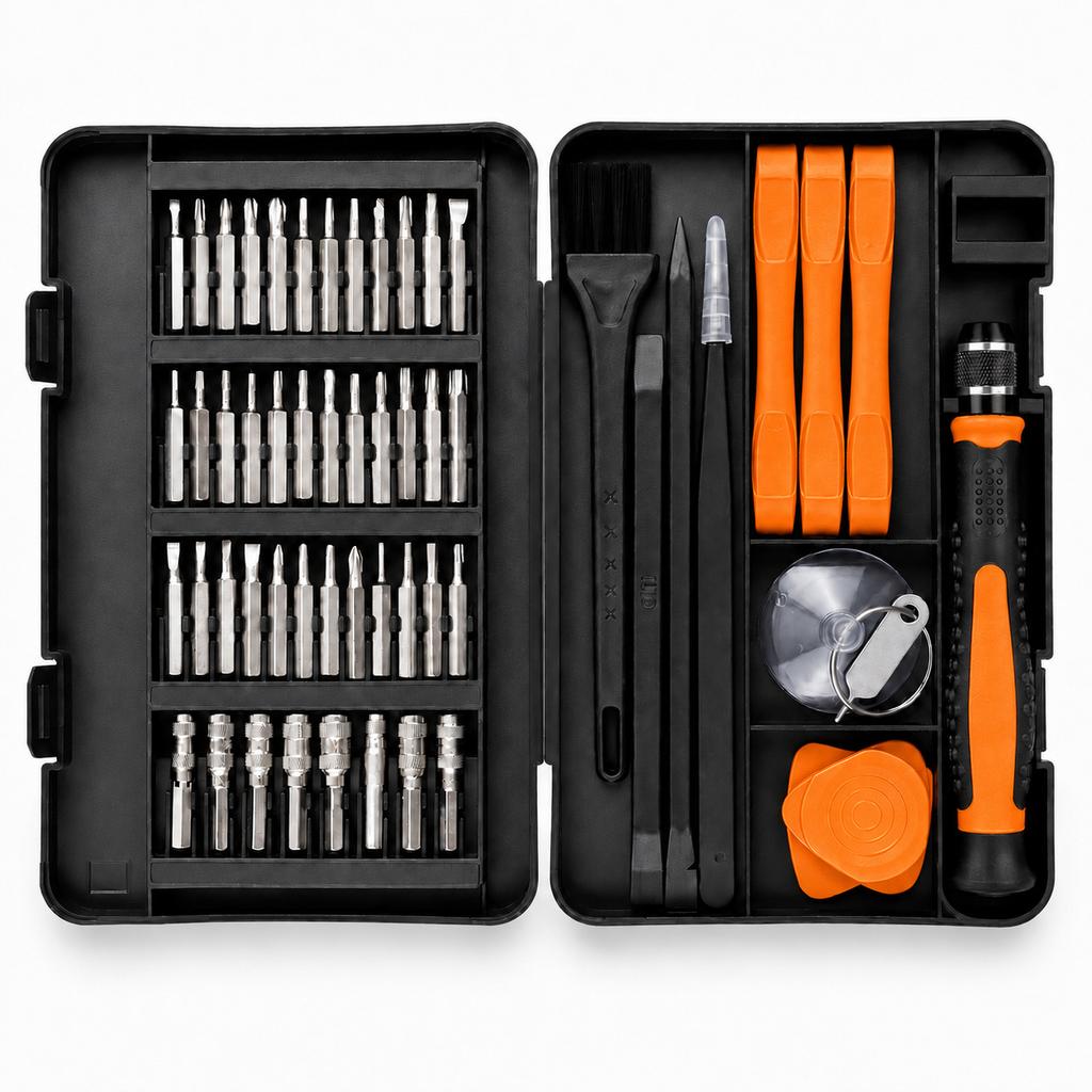 Multi Precision Screwdriver Repair Kit Magnetic Screw Bits Anti Static Tweezers Pry Tools For Cell Phone PC Watch Game Console Maintenance