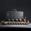 Purple sand Kung Fu tea set, tea wash six gentlemen distant mountain lifting beam pot, teapot cover bowl business gift tea set