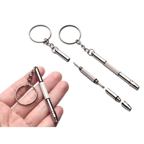 PC Screw Set, Mini Screwdriver Set for Glasses Repair, Watch Repair, Screw Replacement, and Computer Assembly (Mini Screwdriver, 4-in-1, 3 Screws)