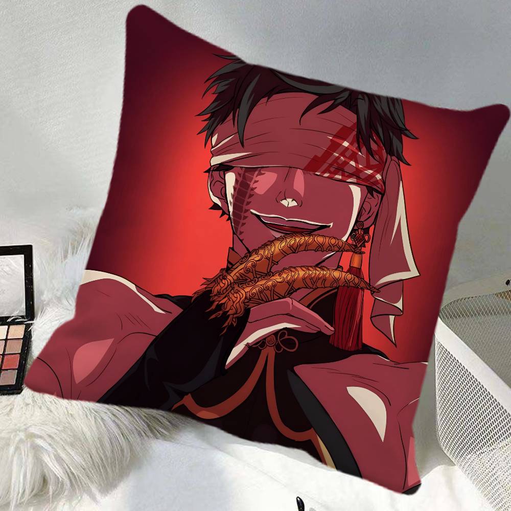 Anime Qin Shi Huang Pillow Case Square Pillow Bedroom Sofa Leisure Comfort Cushion Car Home Decoration