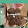 Jinnew Plush Bear Keychain With Heart Cookie Pendant For Gift And Accessories