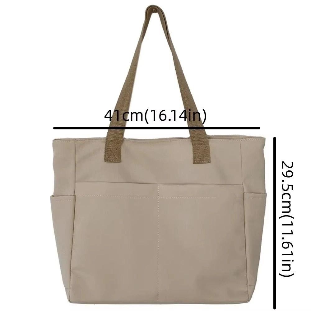 Canvas Shoulder Bag Large Capacity Waterproof Casual Sport Street Bag Japanese Multi-pocket Fashion Cross Body Bag Women