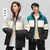 Autumn and winter down jacket % white duck down warm couple down lambsdown jacket stand-up collar loose versatile jacket