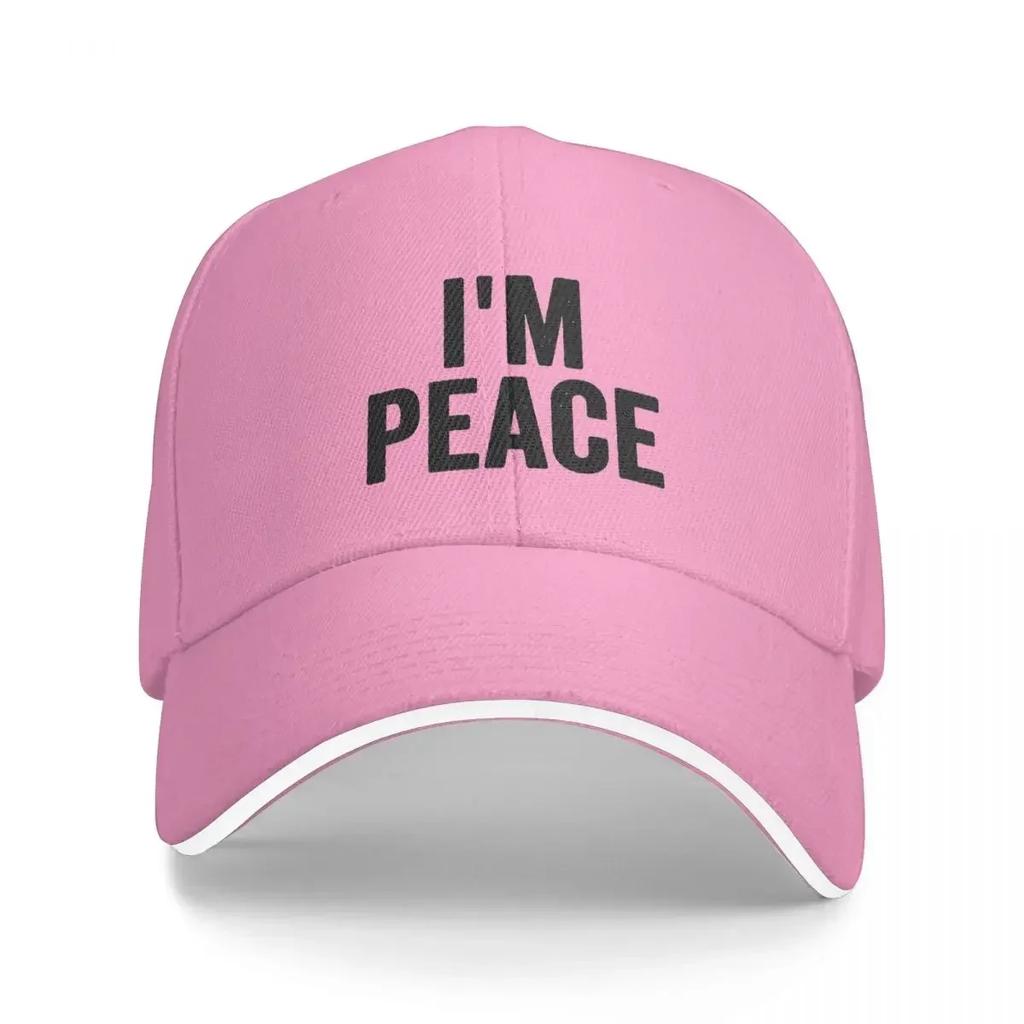 I'M PEACE - I COME IN PEACE Funny Couple's Matching Cap Casual Baseball Caps Adjustable Hat Hip Hop Summer Unisex Baseball Hats