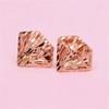 Purple Gold Laser Hollow Diamond Type Shiny Stud Earrings Rose Gold Colored Gold Earrings