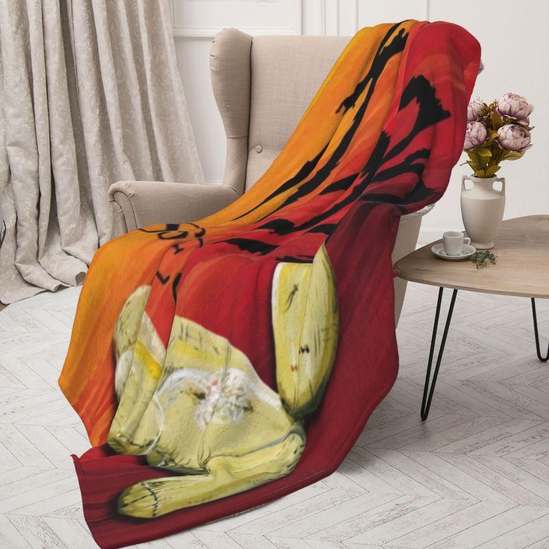 Custom Industrial Metal Rock Band Korns Blanket Soft Fleece Spring Warm Flannel Throw Blankets for Sofa Travel Bedroom Bedspread