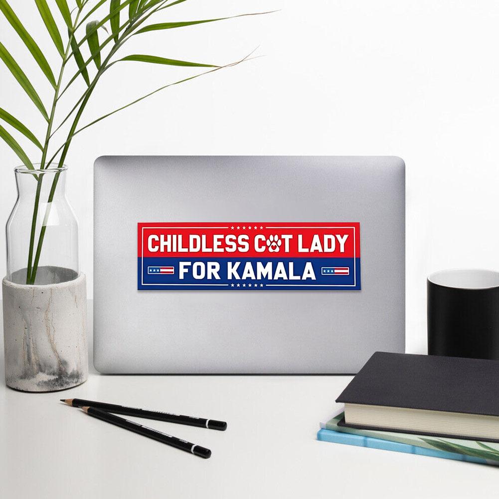 1pcs Kamala Harris 2024 Stickers,President Kamala Harris 2024 Flag Bumper Sticker Waterproof Vinyl Decals For Car P9W3