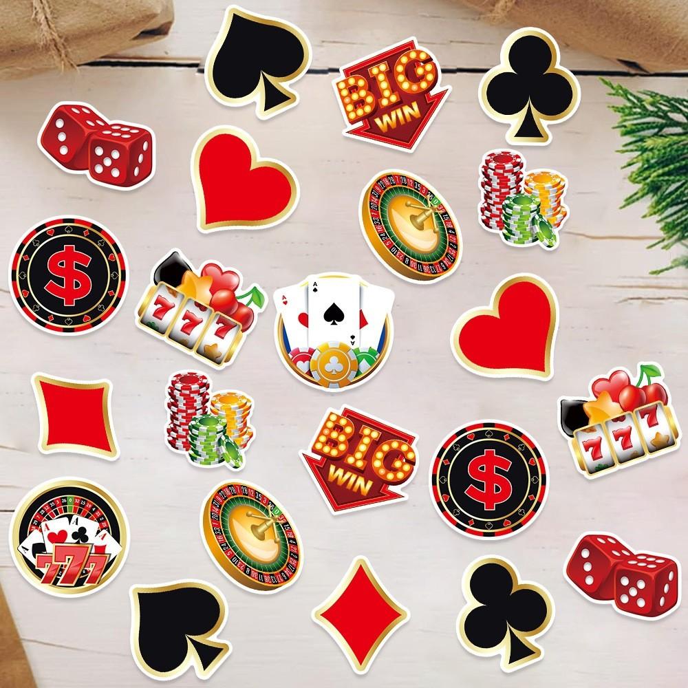 Casino Card Scatter Confetti For Birthday Party Table Decor Atmosphere Festive