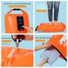 Dvojitý nafukovací plavecký vak s airbagem Vysoce viditelný Voděodolný Bezpečnostní plovák Nastavitelný bederní popruh Znovu použitelný