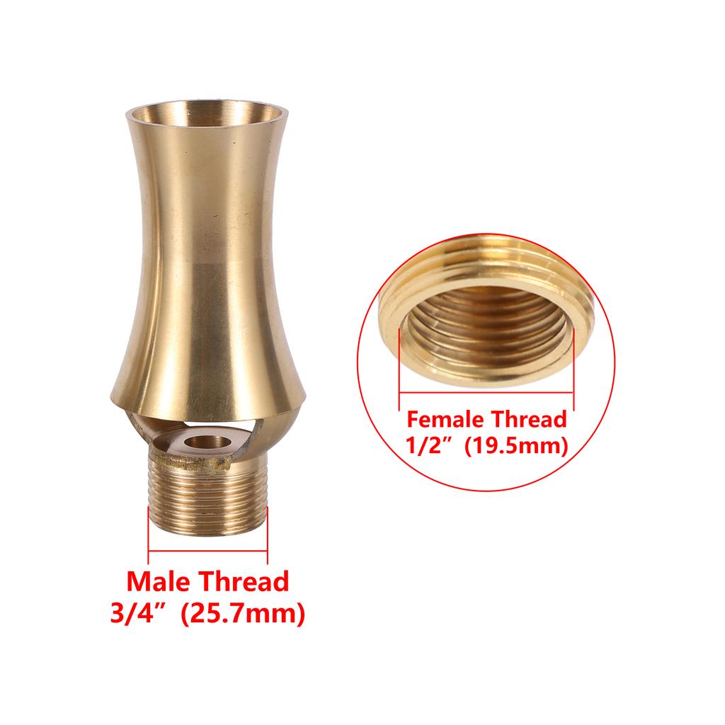 Stainless Steel/Brass Ornamental Fountain Nozzle Garden Park Square Water Pond Pool Landscape Water Spray Ice Tower Cedar Nozzle