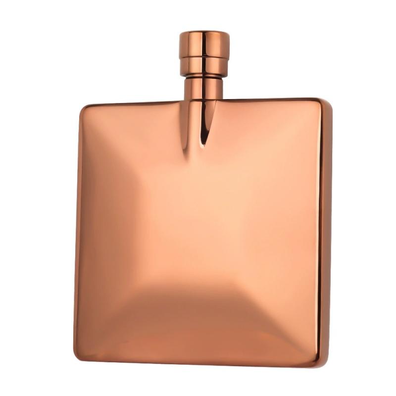 Exquisite 4OZ Flat Hip Flasks High Quality Stainless Steel Whiskey Wine Pot for Outdoor Travel Portable Square Alcohol Container