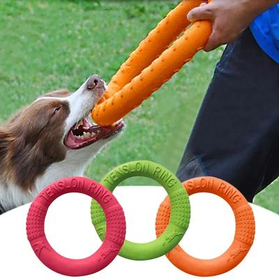 Weiche Zugschnur Hundespielzeug Haustier Flugscheibe Trainingsring Welpe Interaktives Kauspielzeug Outdoor Interaktives Spielzeug Hundespielzeug Zubehör