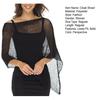 Women Cloak Shawl Mesh Wrap with Pullover Sweater Travel Wrap-around Hem Lightweight Summer Clothing