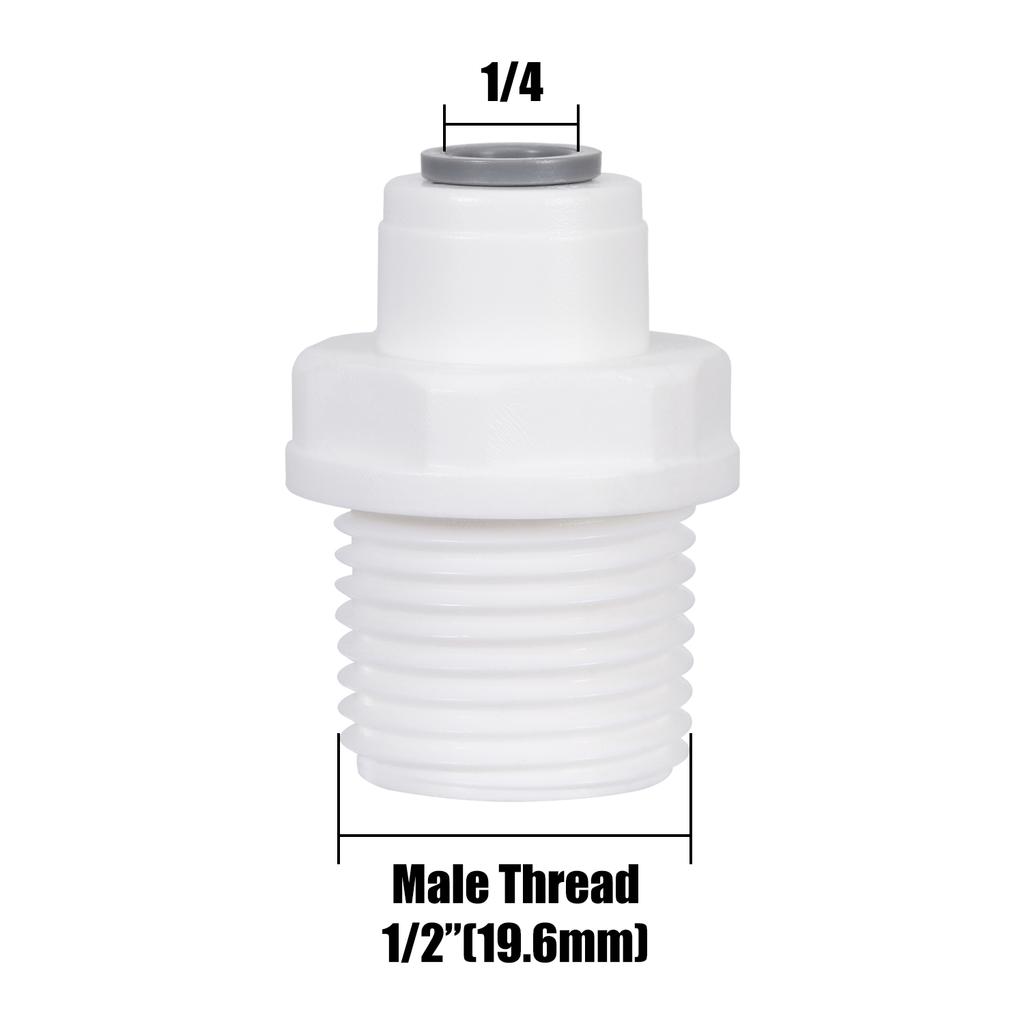 10Pcs Straight RO Water Fitting Male Female Thread 1/4 3/8 Coupling Hose Pipe Connector Water Filter Reverse Osmosis Parts New