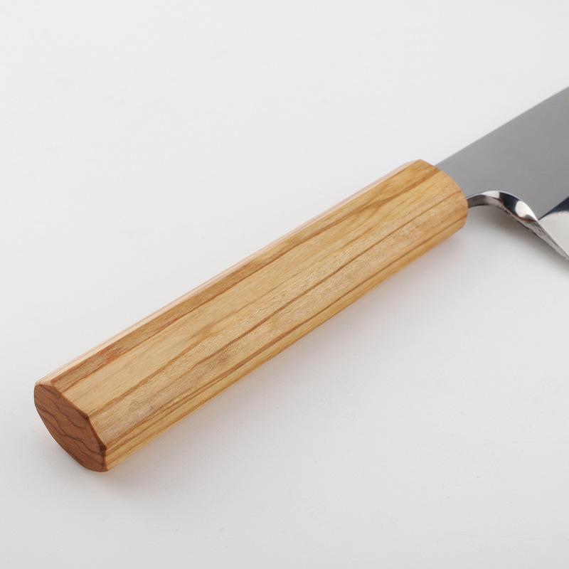 7 Inch Deba Knife Single-edged Blade 8Cr18MoV Steel Sharp Chef Cleaver Sashimi Slicing Sushi Fish BBQ Japanese Kitchen Knives