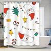 Tu Christmas Shower Curtain Festive Holiday Waterproof Bathroom Decor Farmhouse Merry Xmas Pattern Fabric Backdrop Festive Home