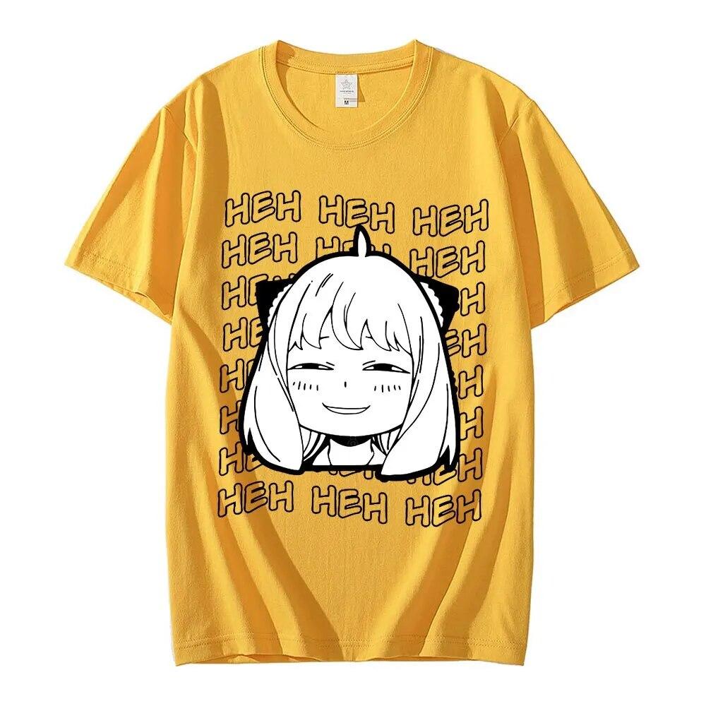 Anime Spy X Family Anya Forger Unisex T-shirts Short Sleeve Women TShirt Casual Harajuku T Shirt Fashion Unisex Streetwear Tees