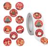 Christmas Envelope Stickers 500pcs Per Roll Decorative Stickers New Seal Stickers  Gift Wrapping