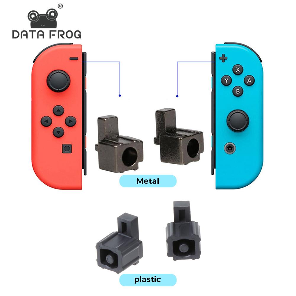 

Сменная металлическая пряжка DATA FROG, замок для Nintendo Switch, ремонтная защелка JoyCon, левый-правый слайдер, замок с пряжкой для переключателя JoyCon