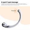 Double Ended Anal Hook Butt Plug Stainless Steel G Spot Wand Prostate Massage Stick Vagina Stimulator Sex Toys for Men Women 18+