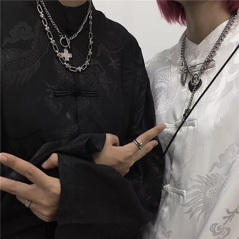 Men's Summer Dragon Robe: Chinese Zhongshan Style, Ice Silk, Sun Protection Tang Suit Jacket