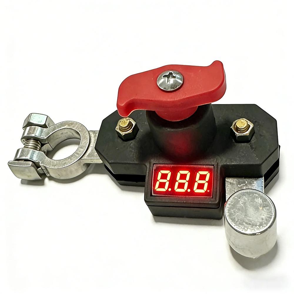 Manual Power Disconnect Switch Digital Display Battery Isolation Switch Car Battery 2