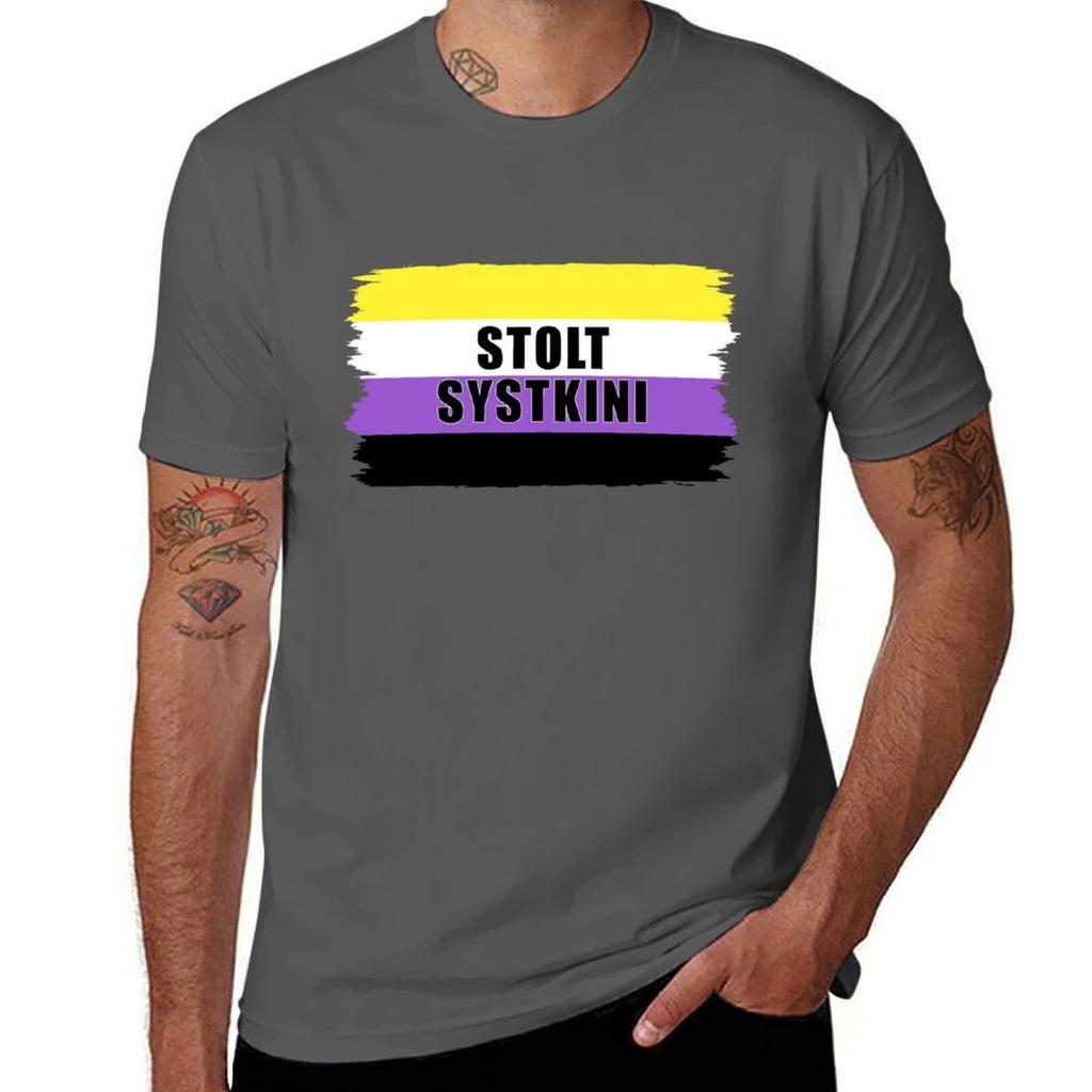 Kynsegin Stolt Systkyni Tshirt Basic Simple Casual Short Sleeve Tee Tshirt