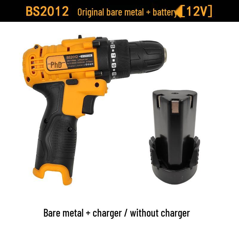 12-16V Wireless Handheld Electric Drill & Screwdriver with Lithium Battery