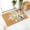 Floral Themed Doormat Rustic Flower Floor Mat Floral Welcome Rug Bohemian Style Mat Indoor Outdoor Pad Decorative Mat Ideal Gift