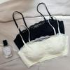 Summer chest wrapping underwear anti-light lace tube top bra thin removable replacement shoulder strap gathering no steel ring women