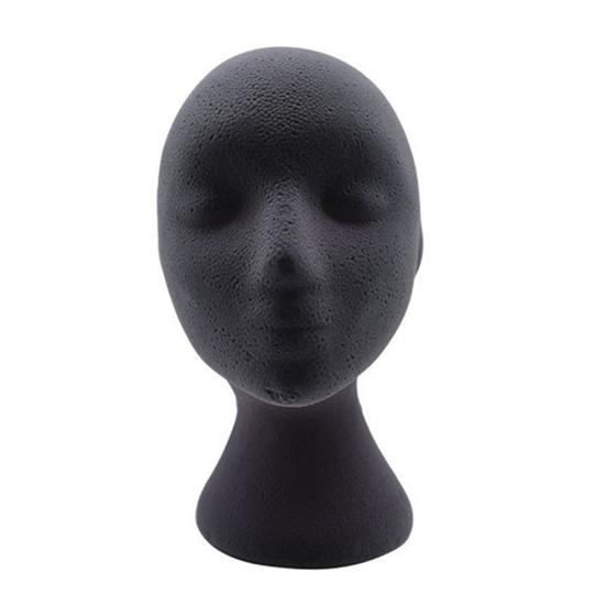Female Styling Flocking Foam Head Mold Wig Holder DIY Headwear Display
