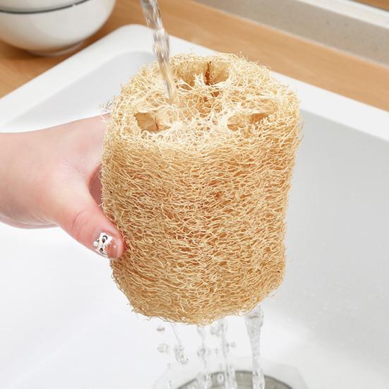 Yousheng Loofah Dishwashing Cloth Reusable Sponge Cleaning Clothes Oil-Free Decontamination Dishcloth Kitchen Helper