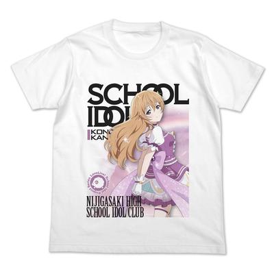 2D COSPA Love Nijigasaki High School Idol Club Omi Kanata Full Color Official Card Game WHITE L Size [Official] Live! T-Shirt Ver.