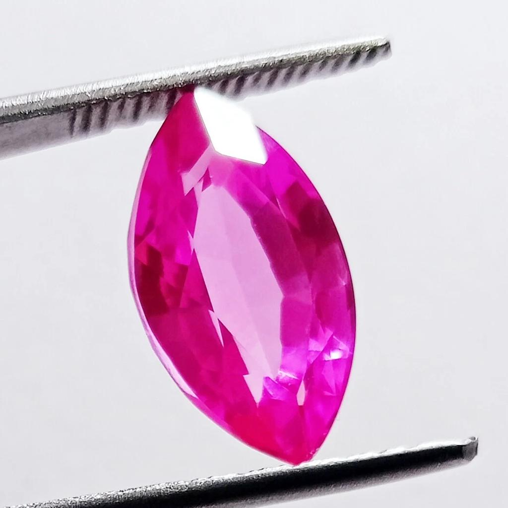 Natural Pink Sapphire Marquise Cut 10.90 Ct Rare Certified Loose Gemstone