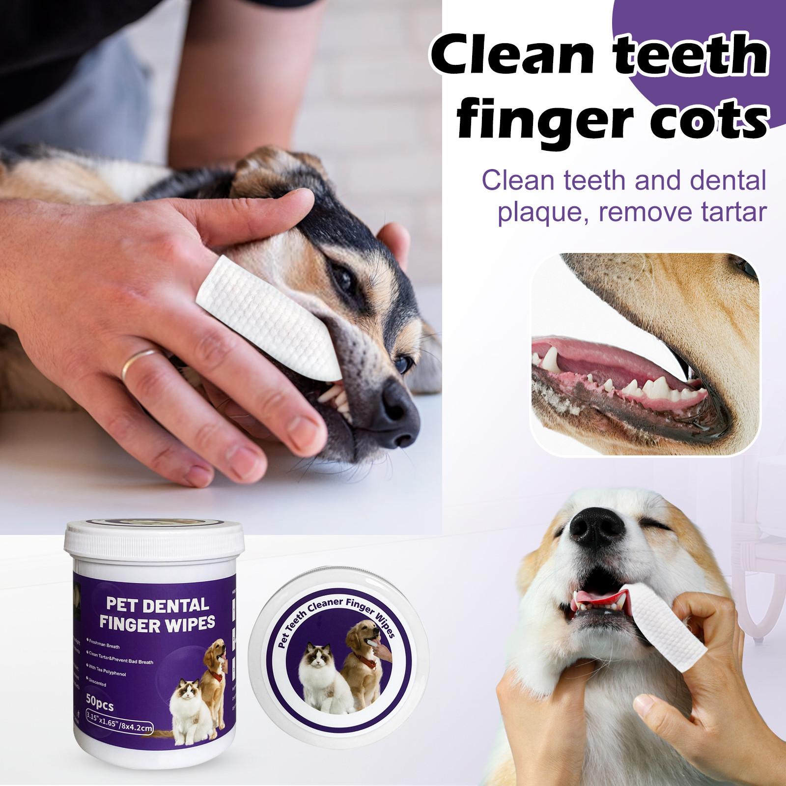 

Dog Teeth Cleaning Wipes One Size