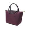 Longchamp Le Pliage Green Short Handle Tote Bag Eco-Friendly Canvas With Leather Trim Women Handbags Red 1621919009