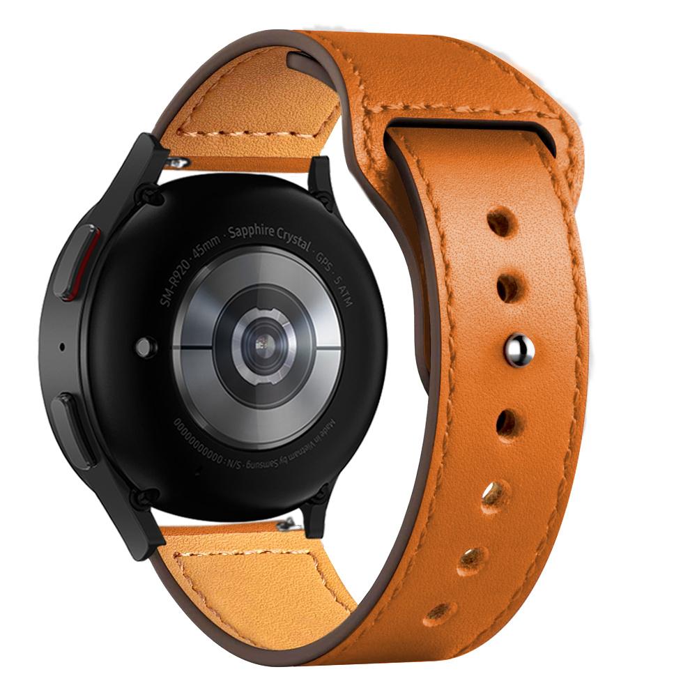 20mm 22mm Band For Samsung Galaxy watch 4/7/5 Pro/6/classic/Gear s3 40mm 44mm Leather bracelet correa Huawei GT/2e/3/4/5 straps