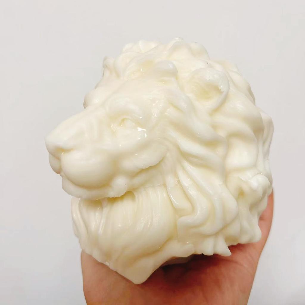 3D Löwe Kerze Silikonform Löwenkopf Resin Silikonform Löwe Heimdekoration Beton Gips Zement Silikonform