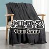 Juventus Customize Text Blanket Gift Personalized Blanket Soft Warm Cozy Suitable for Bedding Livingroom Office Office Chair Four Seasons Multipurpose