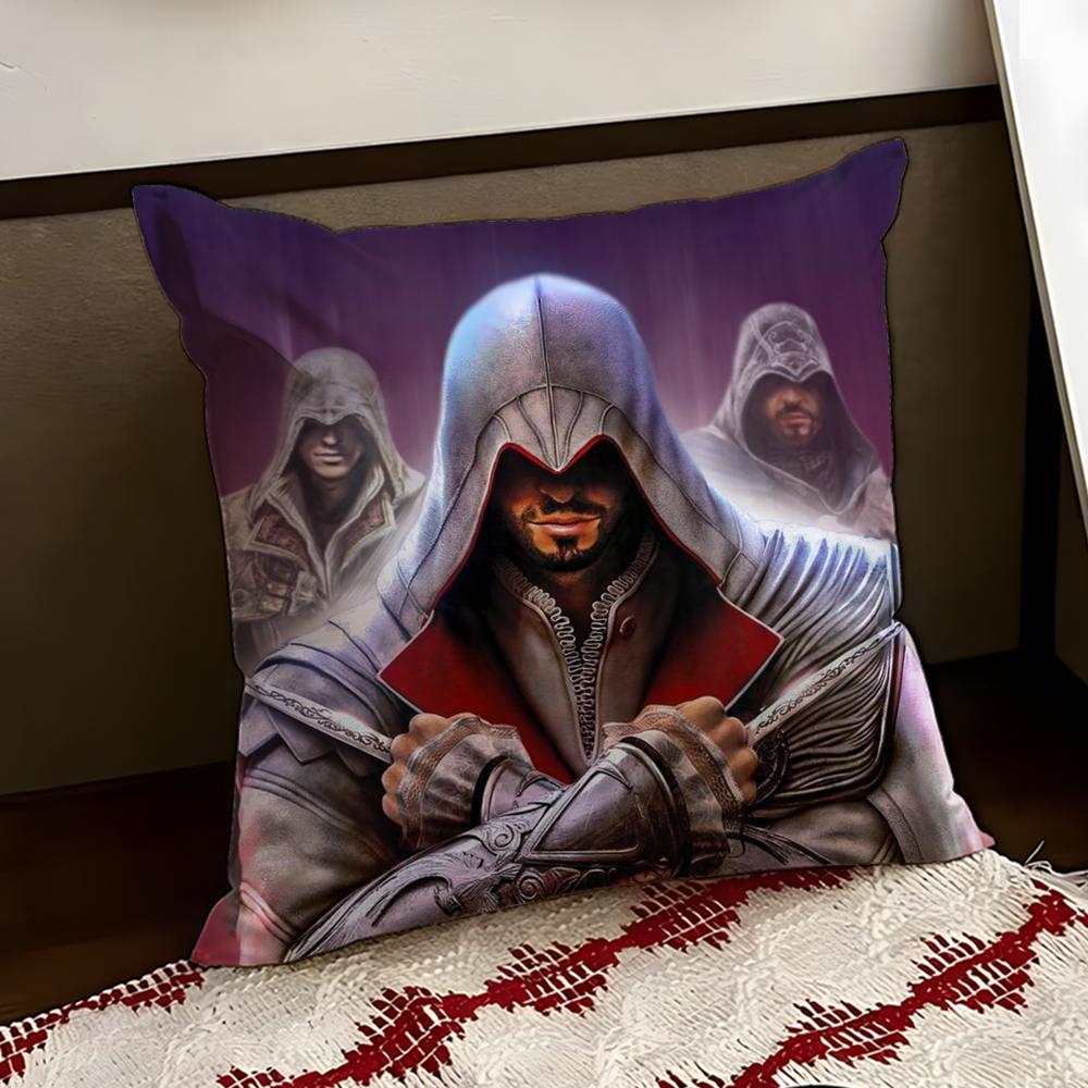 Housse de coussin Assassins Creed Réversible Douce Durable pour Maison Voiture Utilisation Multi-Scènes pour le Confort Quotidien