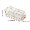 6 Compartment Snack Tray Luxury Design Divided Serving Dish Set Food Grade Material Bowls with