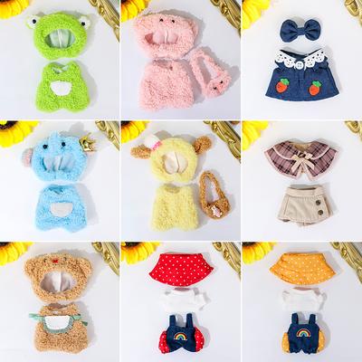 For Labubu Doll Clothes Fashion Clothes Hoodies Doll Clothes Color Match Hoodies Dolls Accessories Cute Decoration Little Cloths